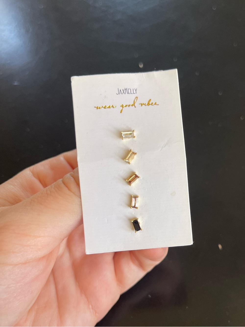 JaxKelly Baguette Earring Set
